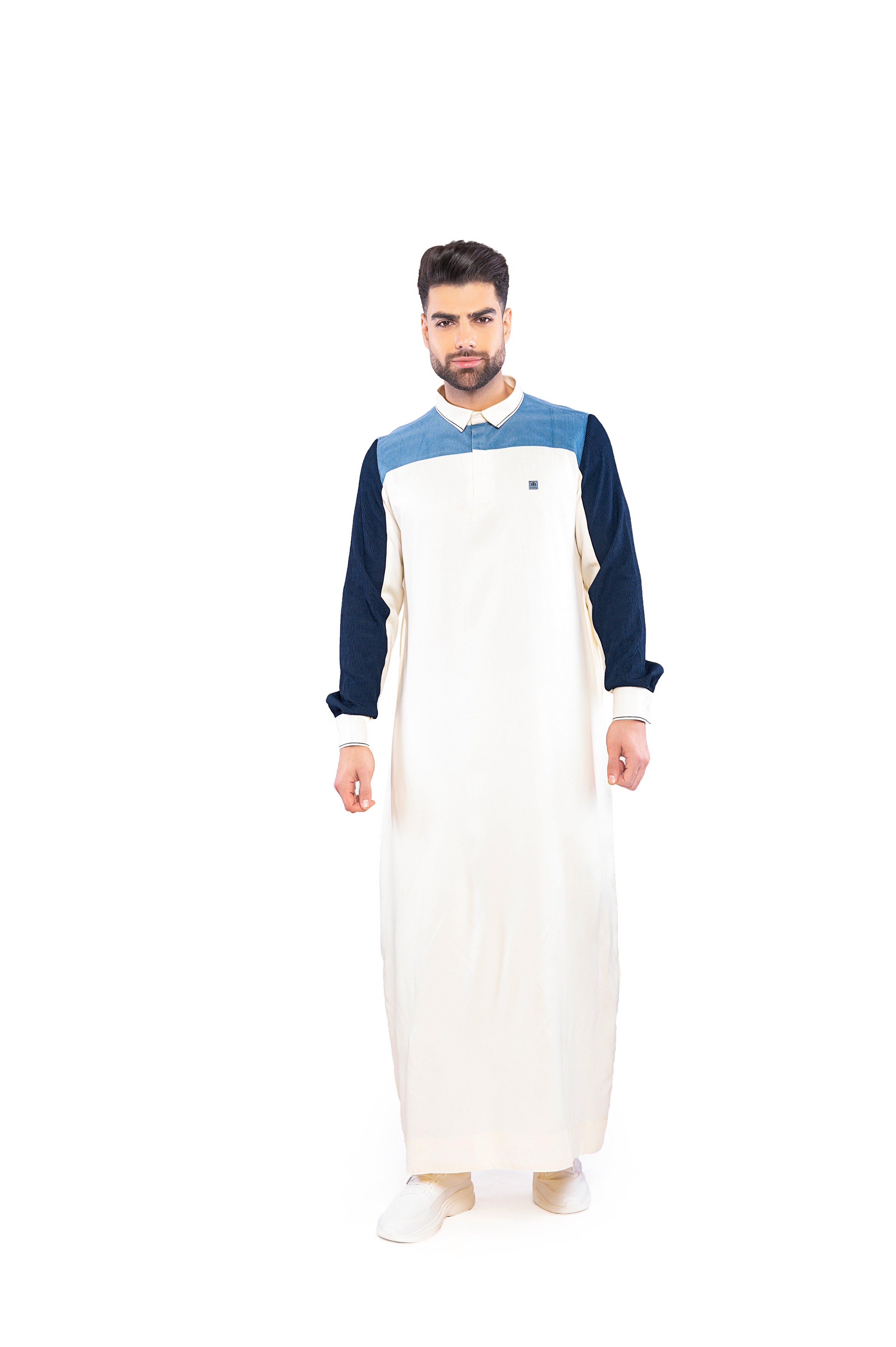 Morbido Cream Thobe Men - Mashroo