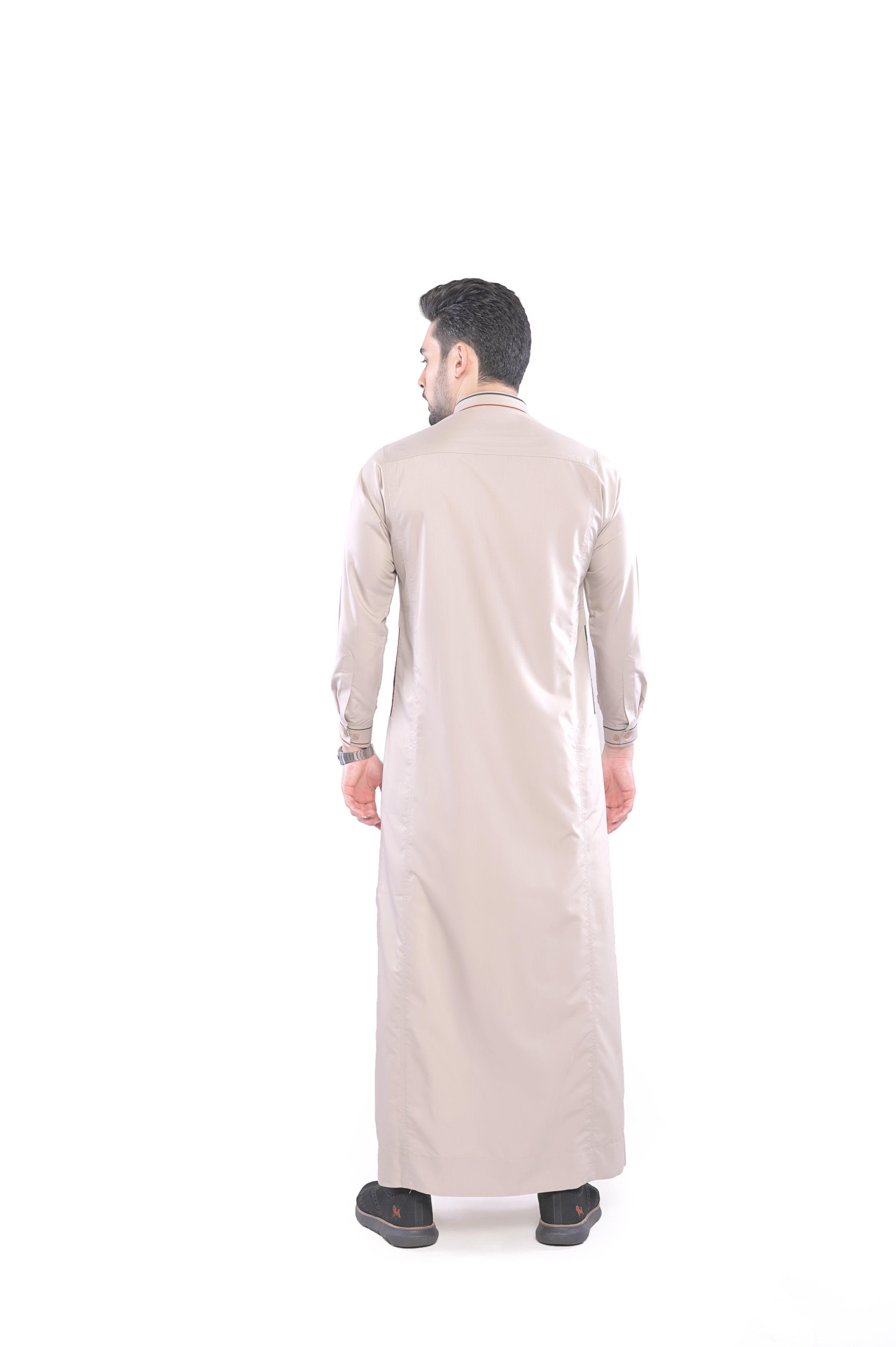 Sinoni Light Pink Thobe Men - Mashroo