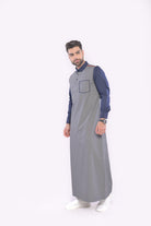 Aspero Grey Thobe Men - Mashroo