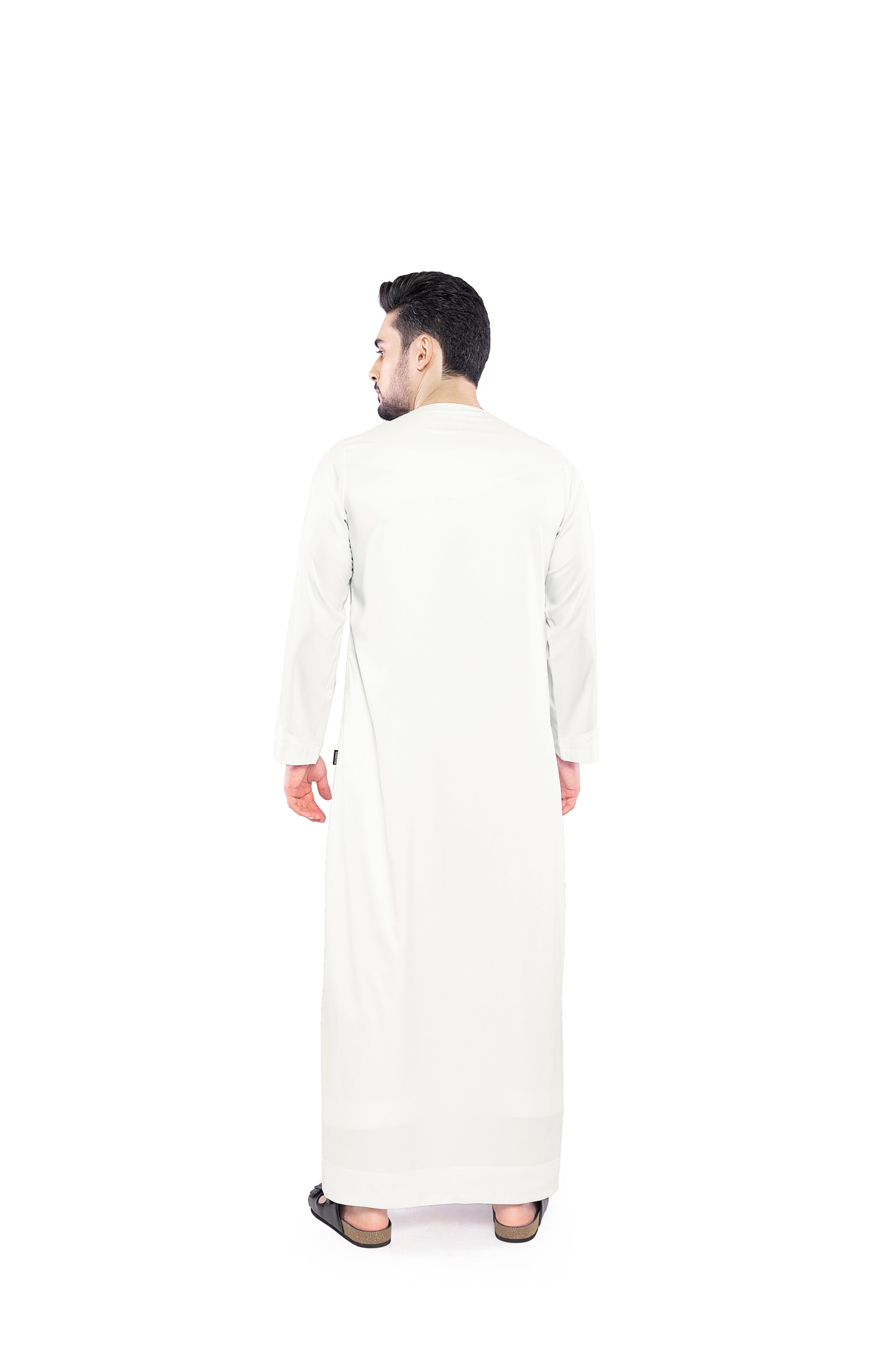 Boufal Emirati White Thobe Men - Mashroo