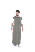 Mullido Over-sized Half Sleeve Green Thobe - Mashroo