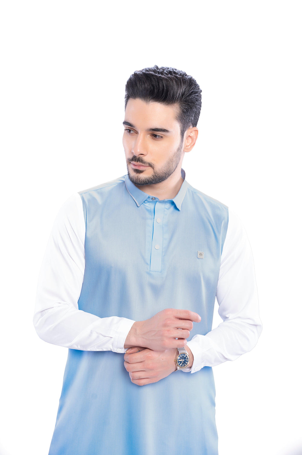 Klug Sky Blue Thobe Men - Mashroo