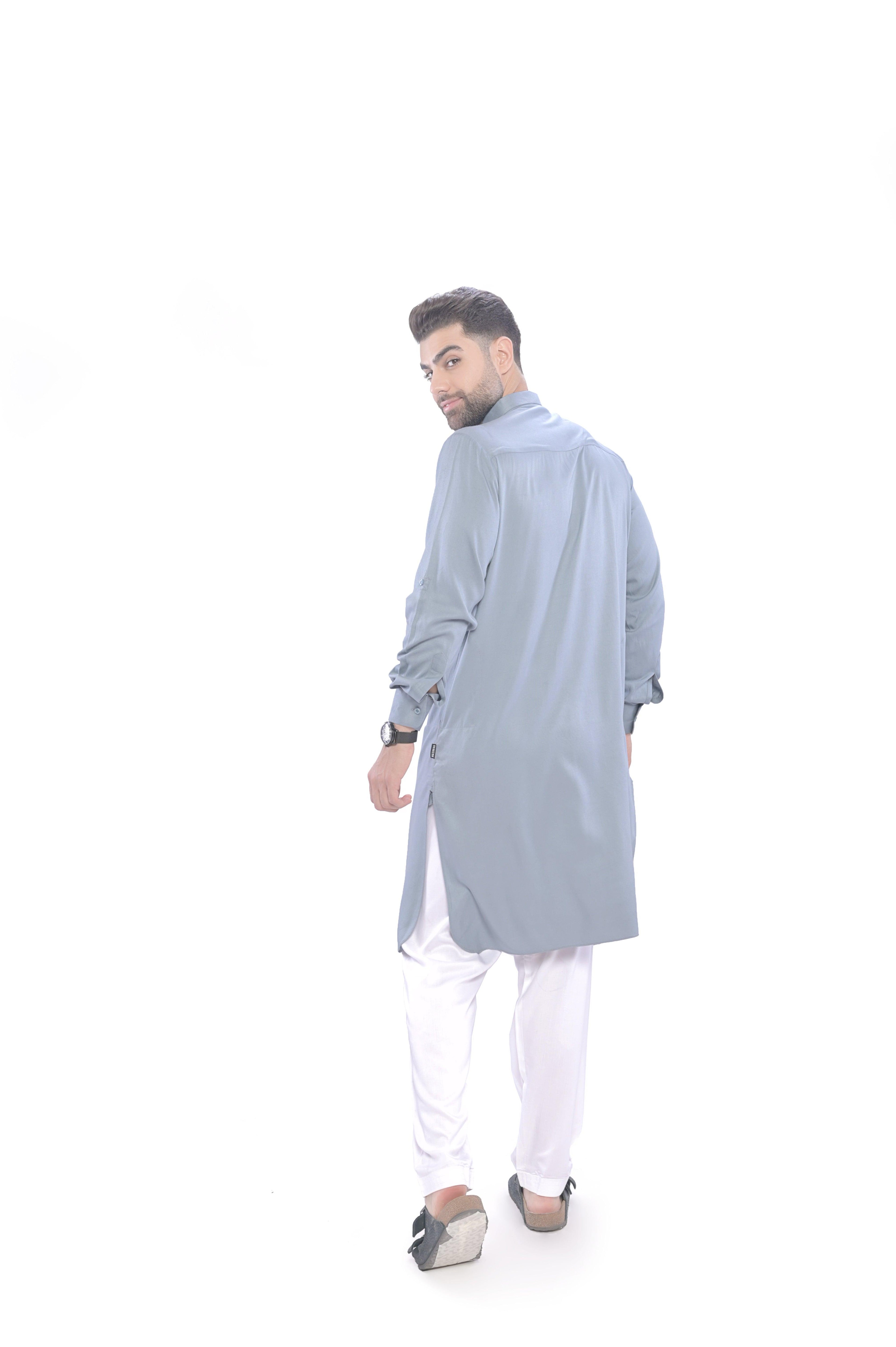 Oday Pathani Set Grey Men - Mashroo