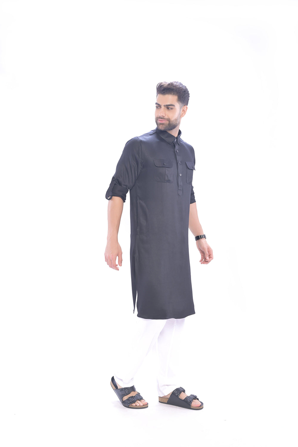 Oday Pathani Set Black Men - Mashroo