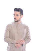 Barhoush Kurta Set Beige - Mashroo