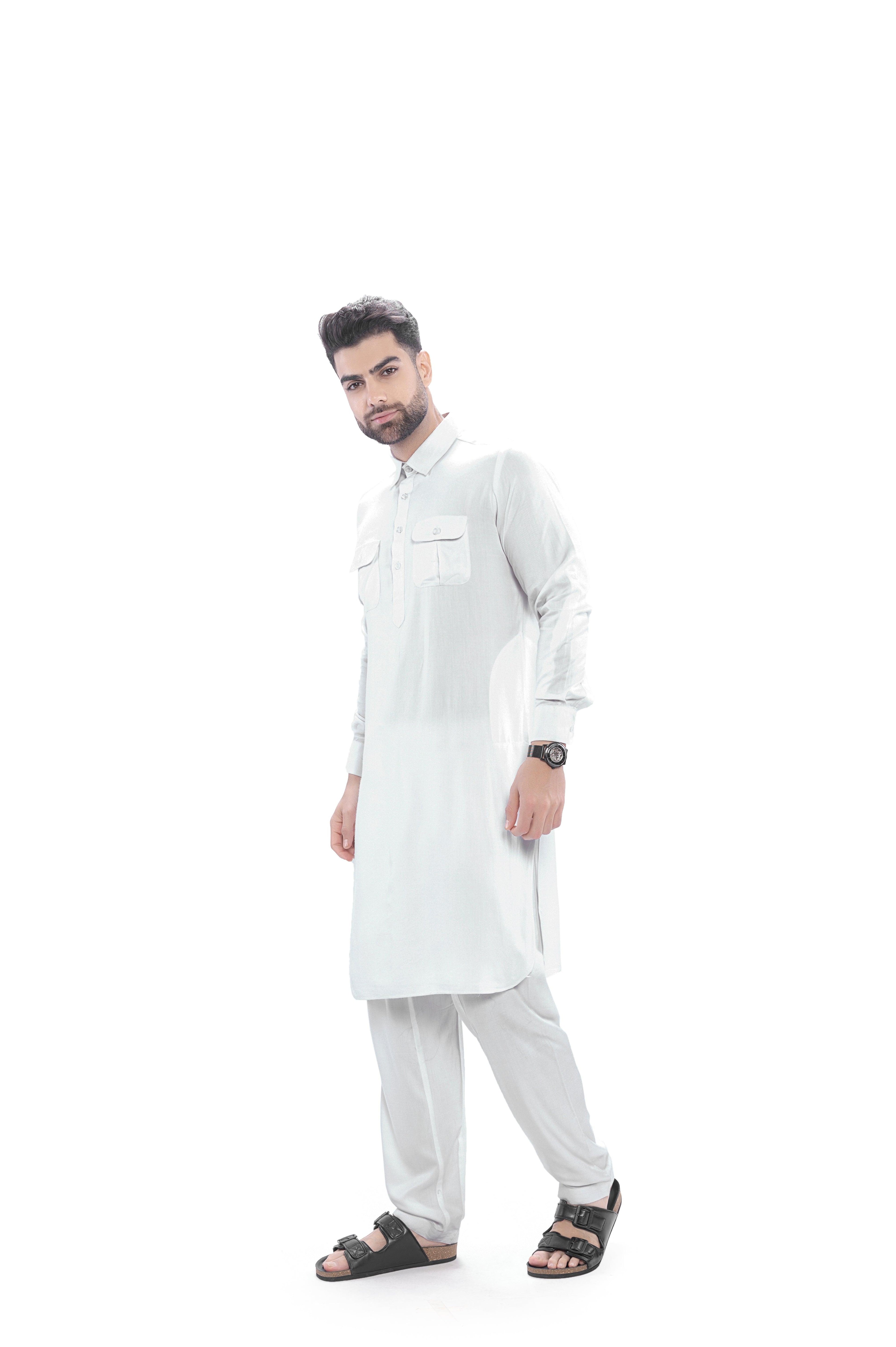 Oday Pathani Set White Men - Mashroo