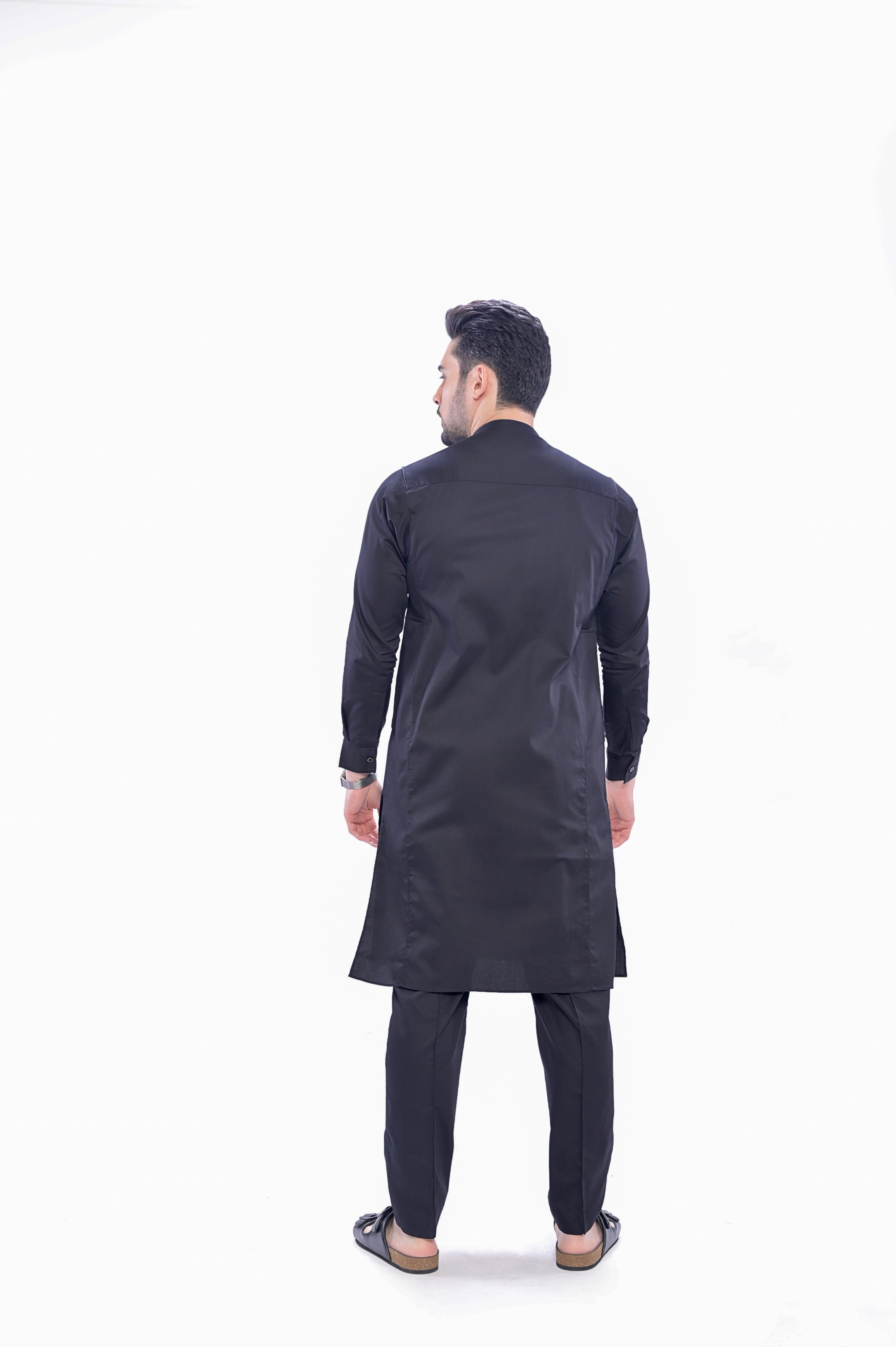 Terfi Black Kali Kurta Men - Mashroo