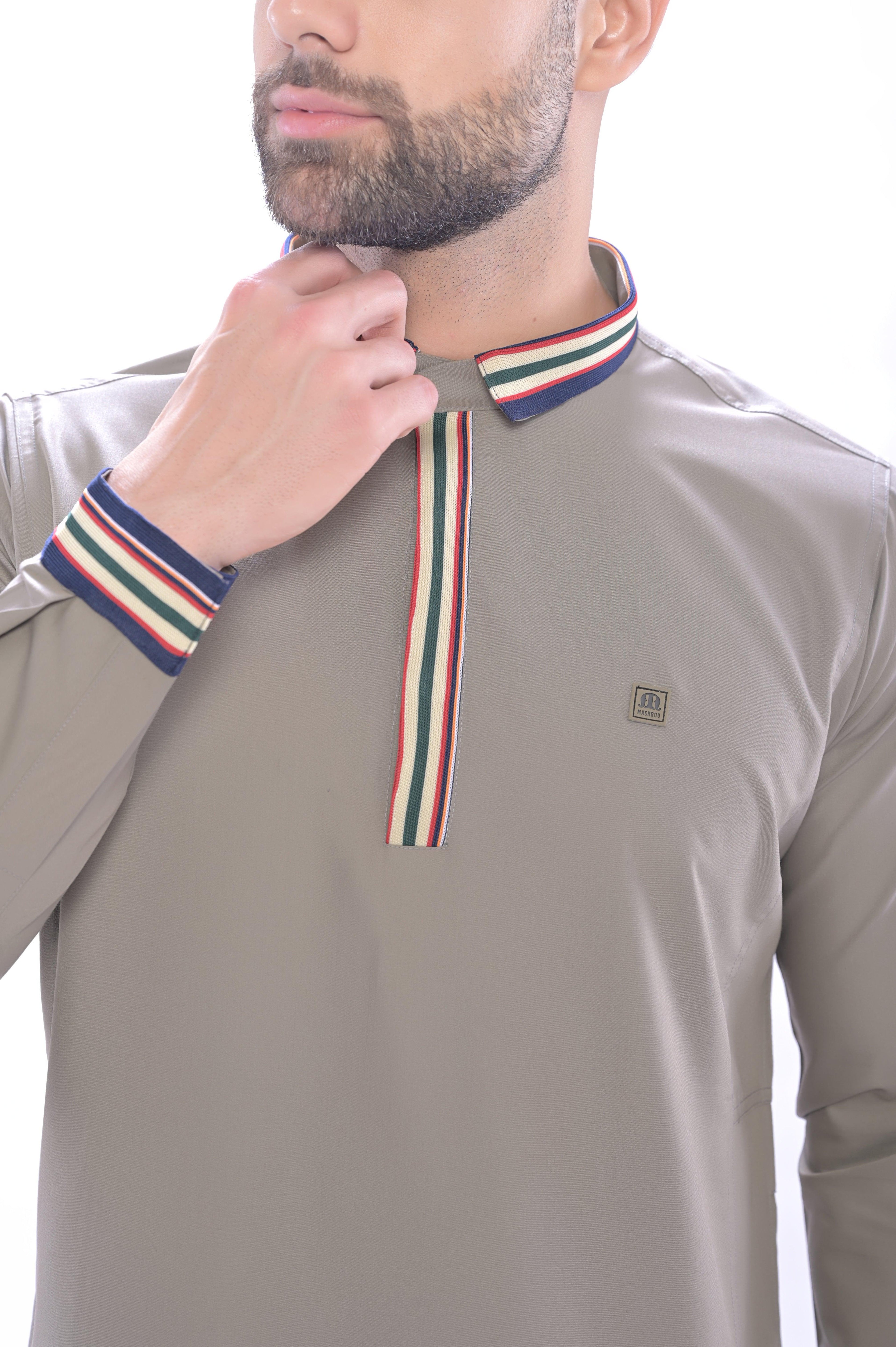 Tierno Light Brown Thobe Men - Mashroo