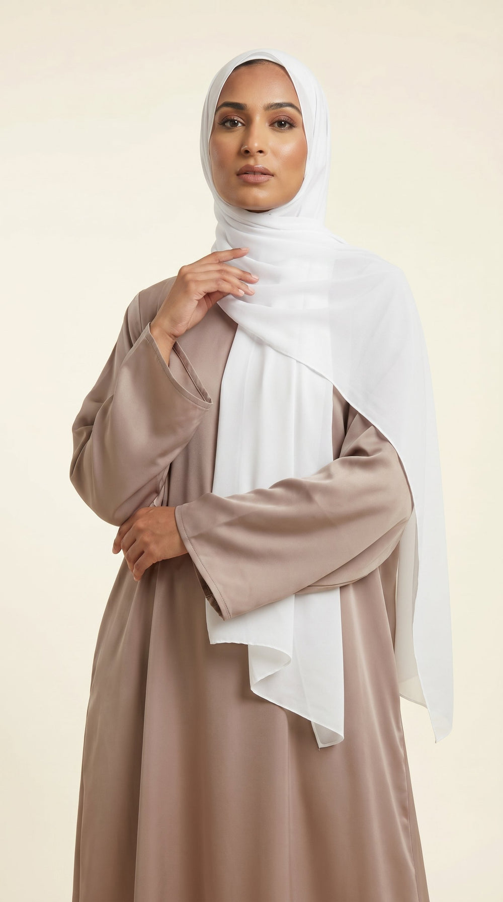 Premium Soft Chiffon Hijab | Pure White