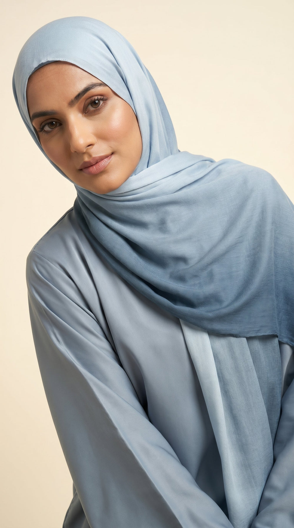 Premium Ombre Modal Hijab | Sky Blue