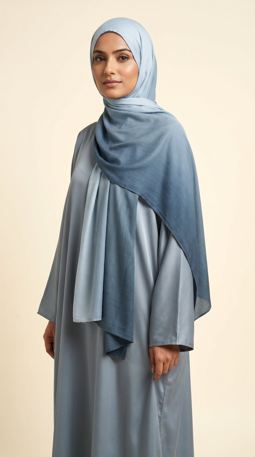 Premium Ombre Modal Hijab | Sky Blue