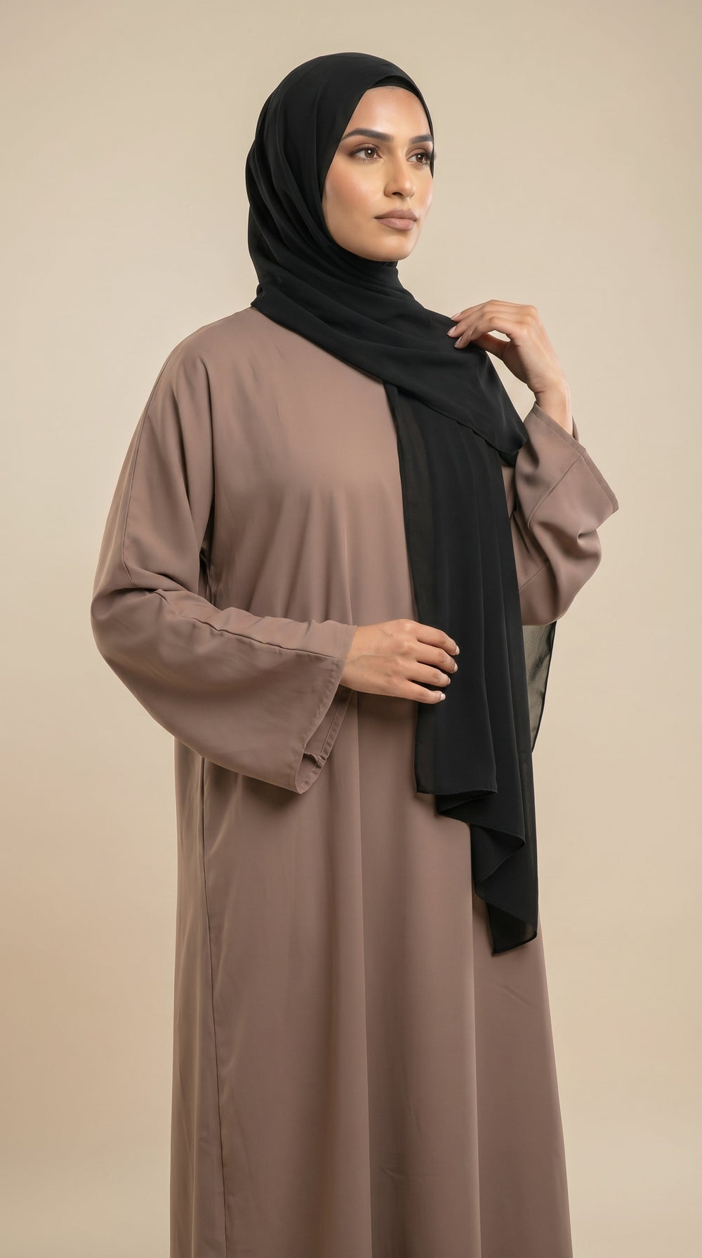 Premium Soft Chiffon Hijab | Classic Black