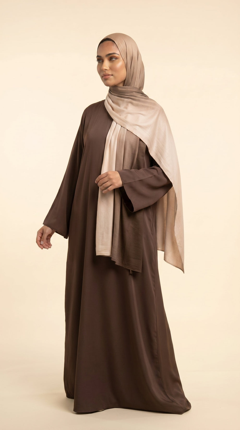 Premium Ombre Modal Hijab | Sand Beige