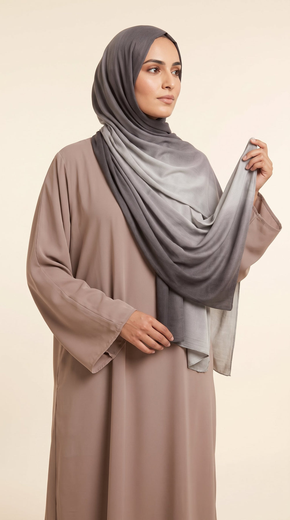 Premium Ombre Modal Hijab | Grey