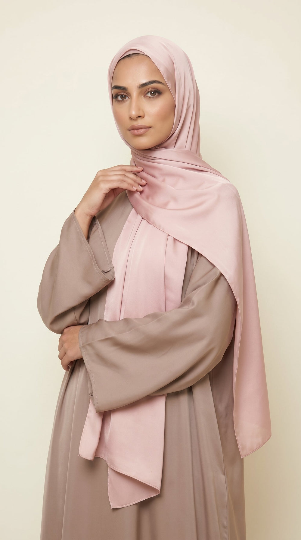 Premium Satin Hijab | Soft Pink