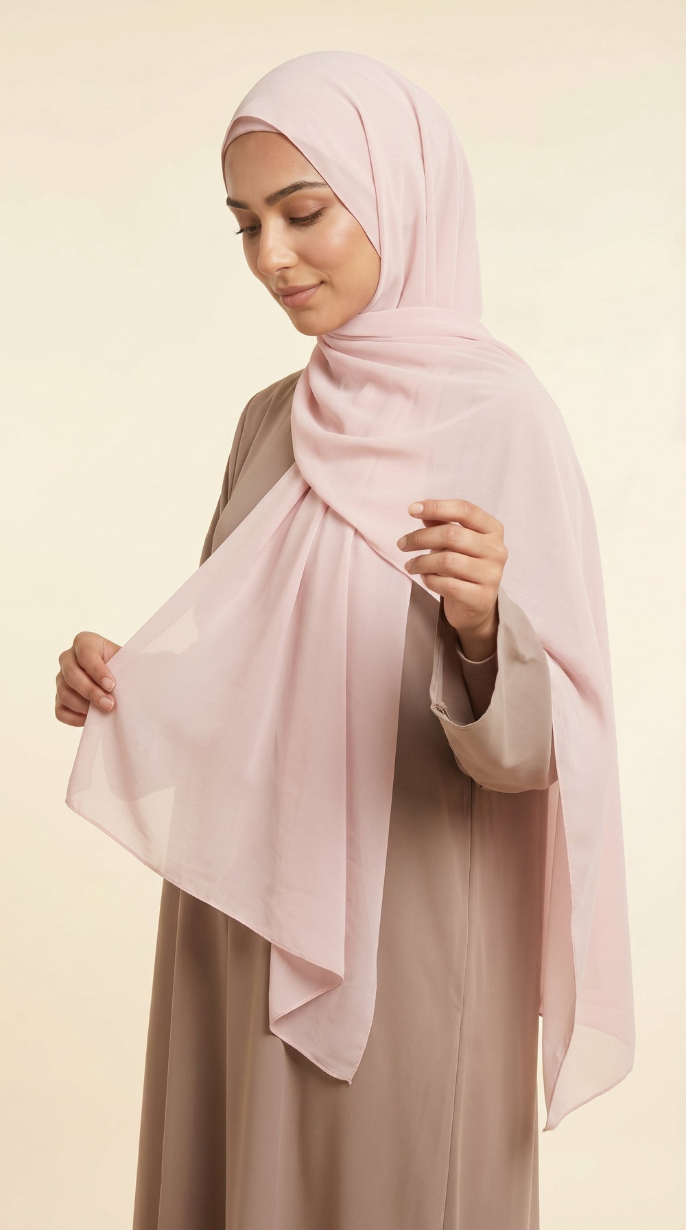 Premium Soft Chiffon Hijab | Blush Pink