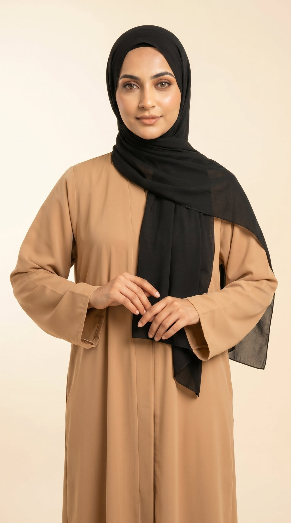 Premium Modal Rayon Hijab | Jet Black