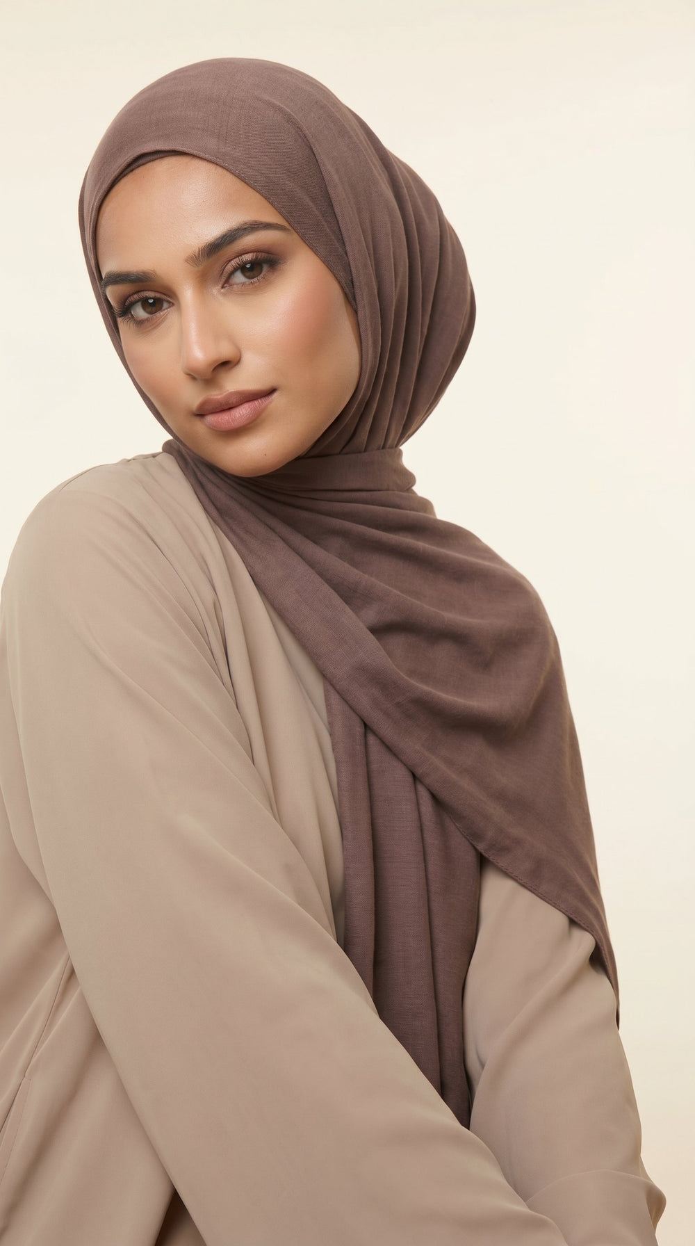 Premium Modal Rayon Hijab | Mocha Taupe