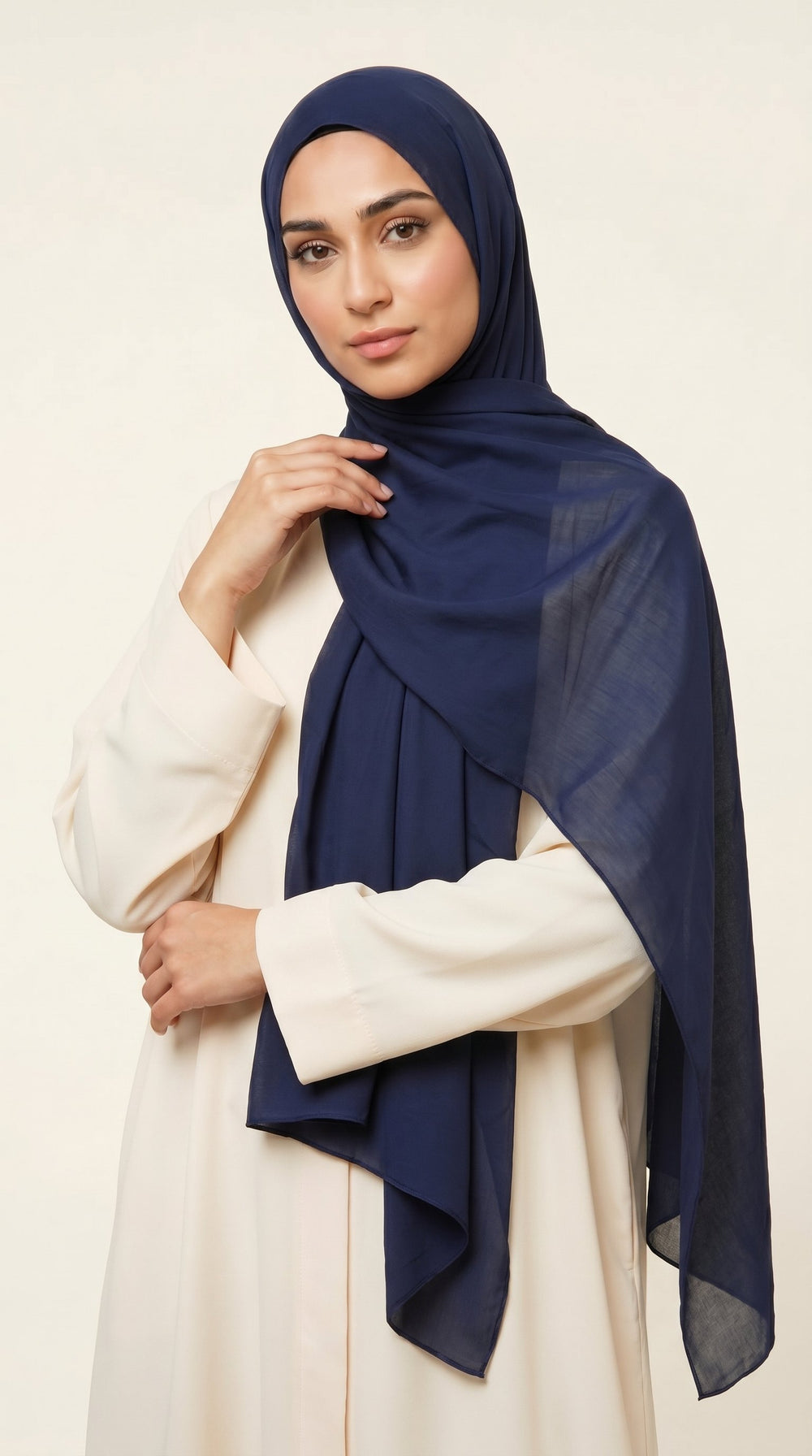 Premium Modal Rayon Hijab | Deep Navy