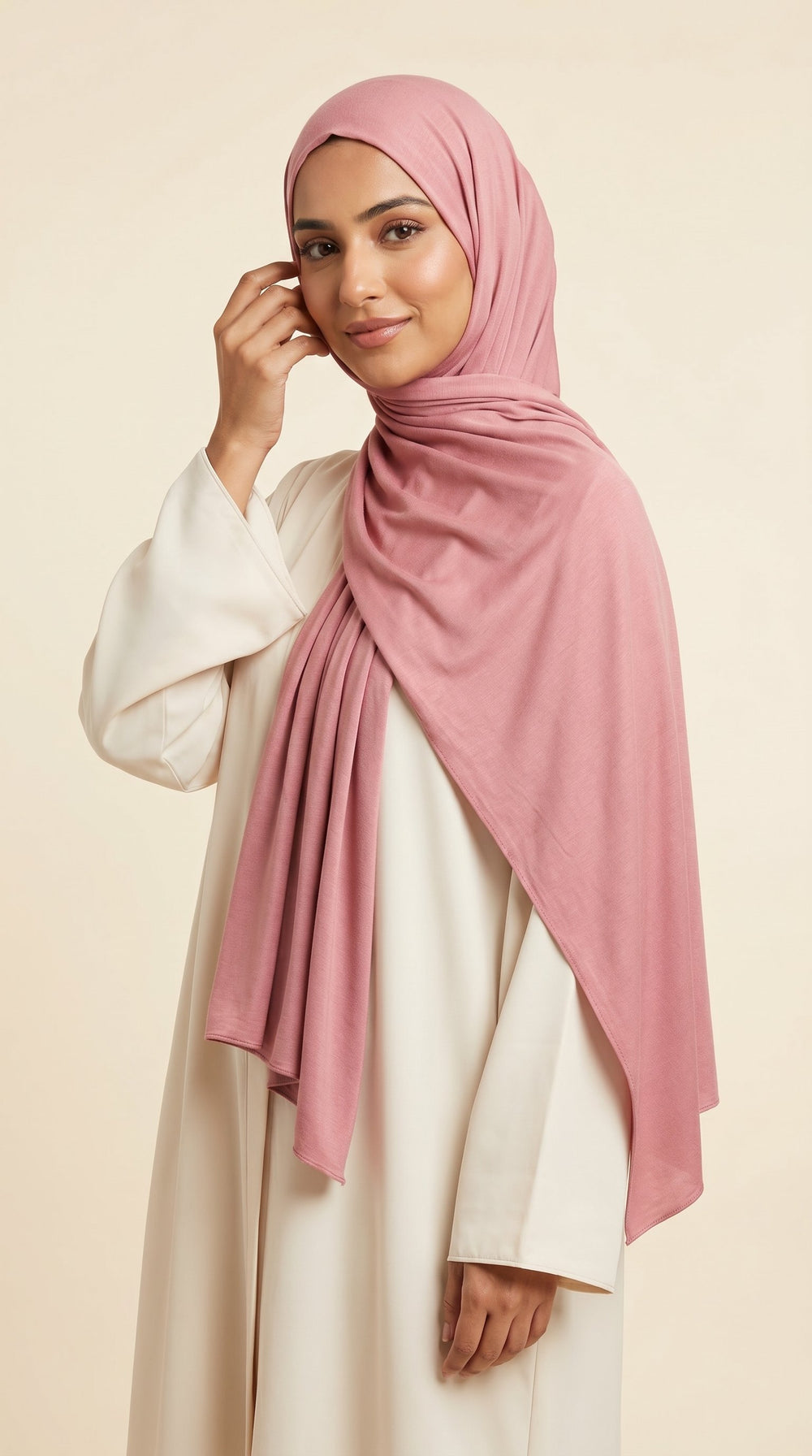Premium Modal Rayon Hijab | Dusty Pink