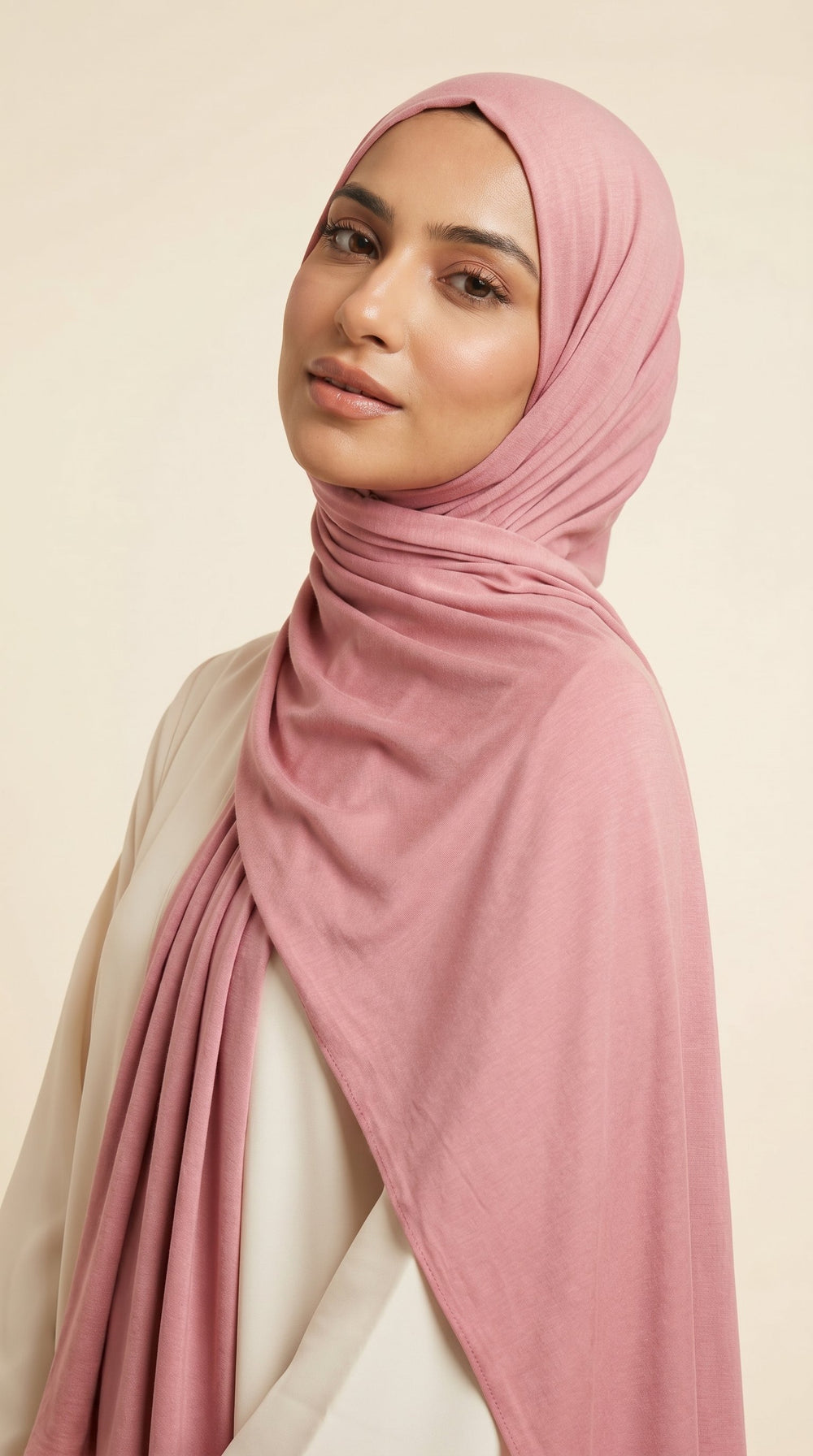 Premium Modal Rayon Hijab | Dusty Pink