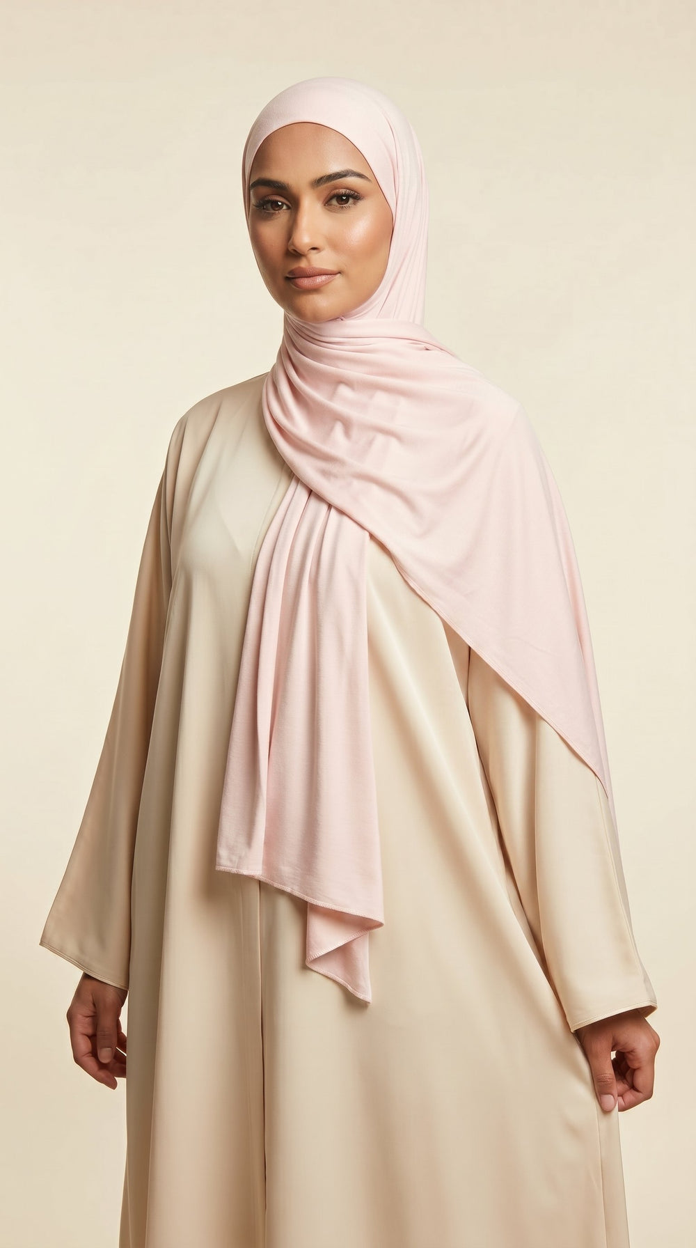 Premium Bamboo Jersey Hijab | Blush Pink
