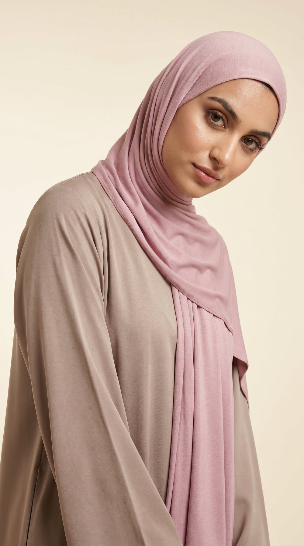 Premium Bamboo Jersey Hijab | Dusty Rose