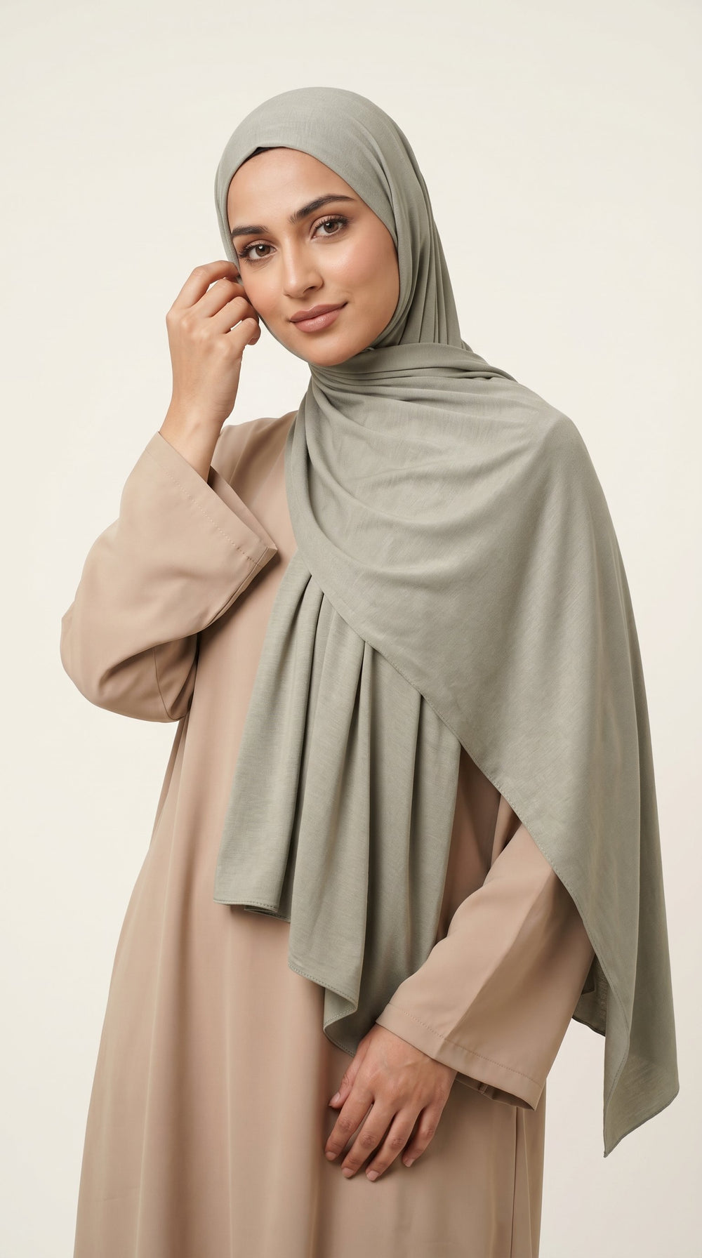 Premium Modal Rayon Hijab | Sage Green