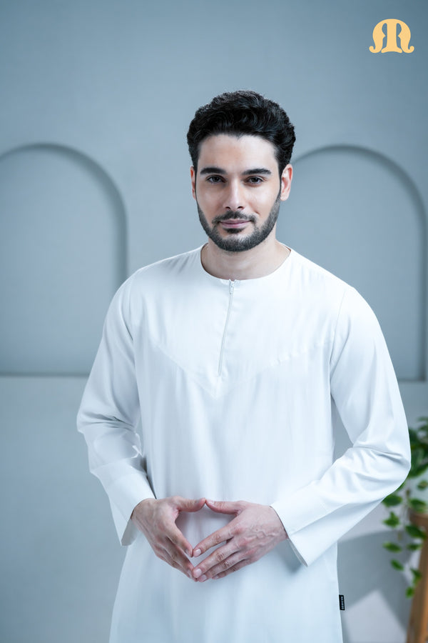Mashroo Classics Omani Thobe White
