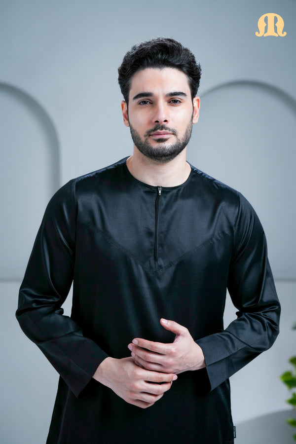 Mashroo Classics Omani Thobe Black