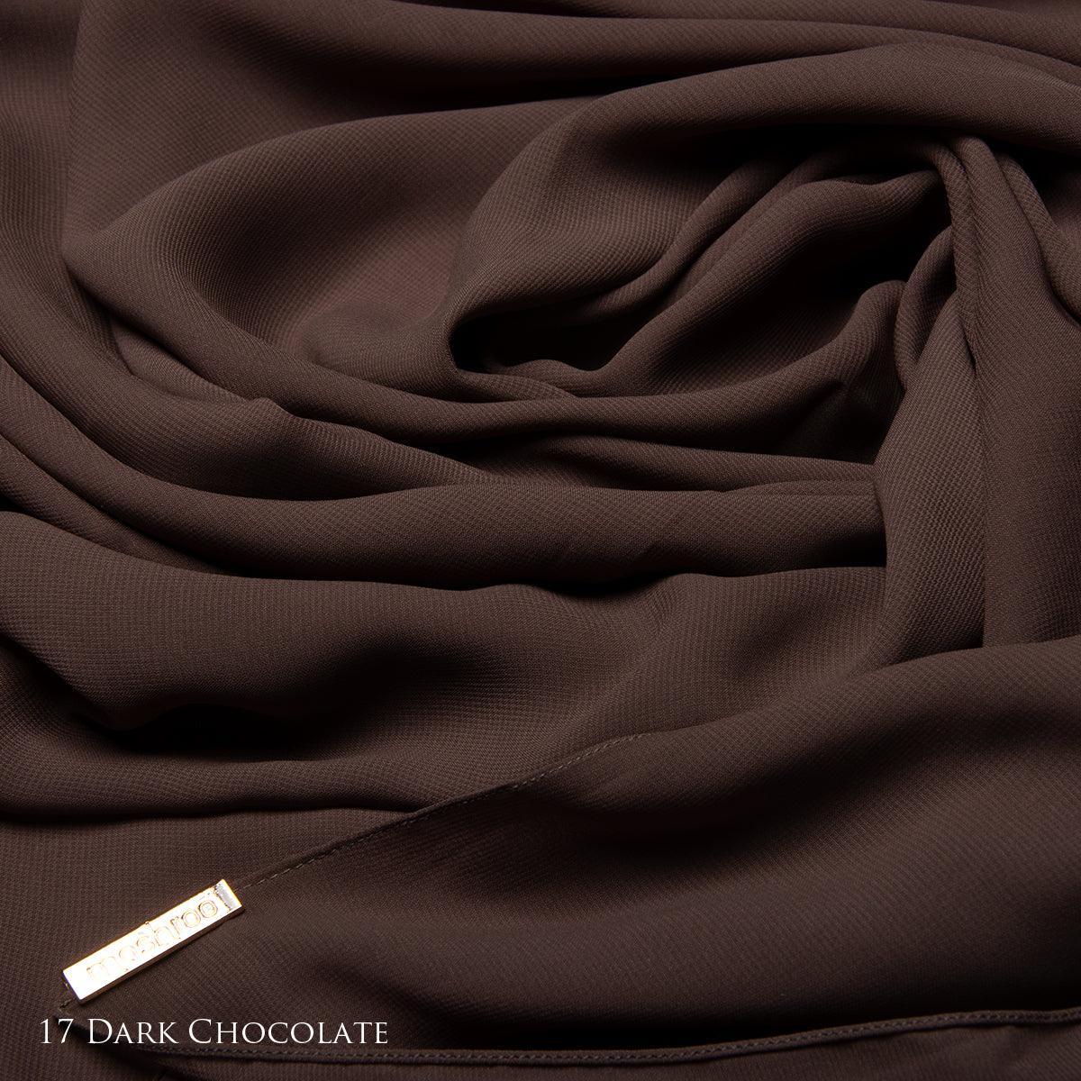 Dark Chocolate Mashroo Macaron Scarf | Hijab #17