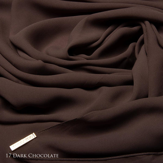 Dark Chocolate Mashroo Macaron Scarf | Hijab #17 - Mashroo
