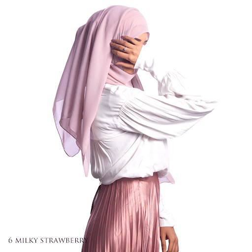Milky Strawberry Mashroo Macaron | Hijab #6 - Mashroo