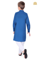 Royal Blue Kali Kurta for Boys - Mashroo