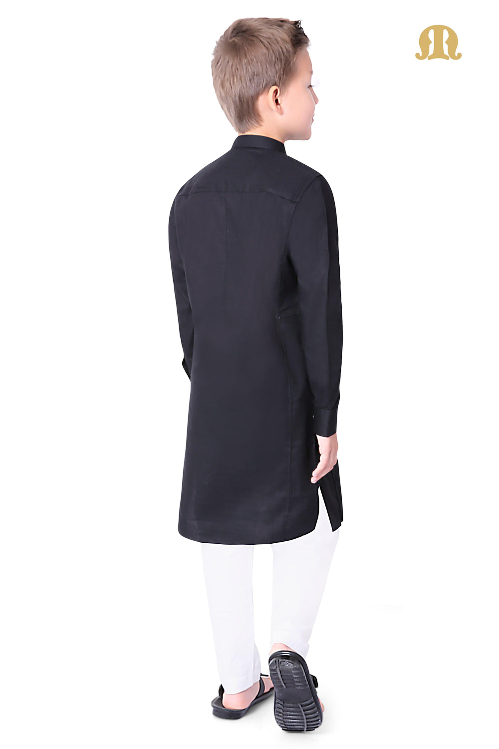 Black Kali Kurta for Kids - Mashroo