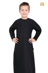 Black Aplos Omani Thobe for Kids