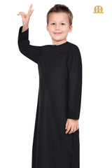 Black Aplos Omani Thobe for Kids - Mashroo