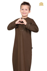 Brown Aplos Omani Thobe for Boys