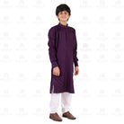 Purple Kali Kurta for Boys - Mashroo