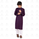 Purple Kali Kurta for Boys - Mashroo