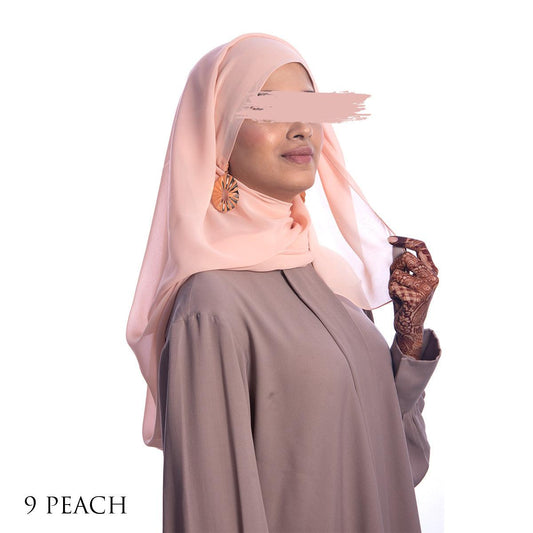 Peach Mashroo Macaron Scarf |Hijab #9 - Mashroo