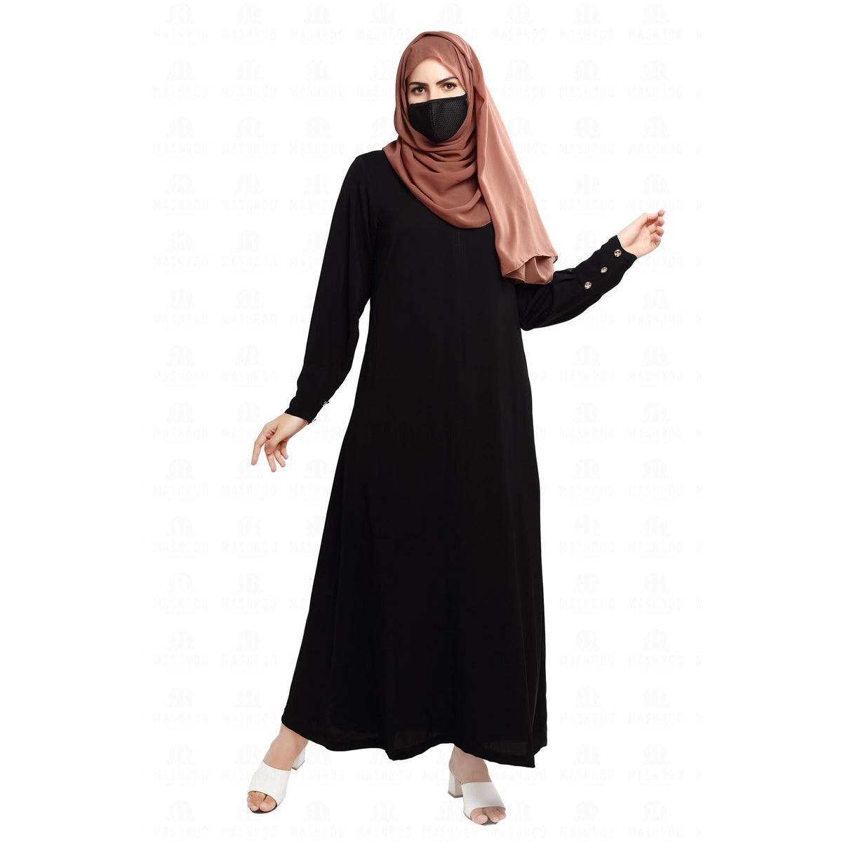 Black Sensilla Abaya for Women