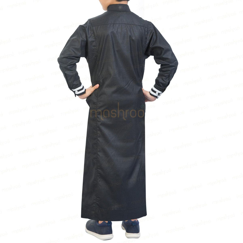 Black Tux Thobe for Kids - Mashroo