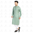 Decoris Green Kurta Set for Men - Mashroo