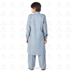 Powder Blue Pathani Suit for Kids - Mashroo