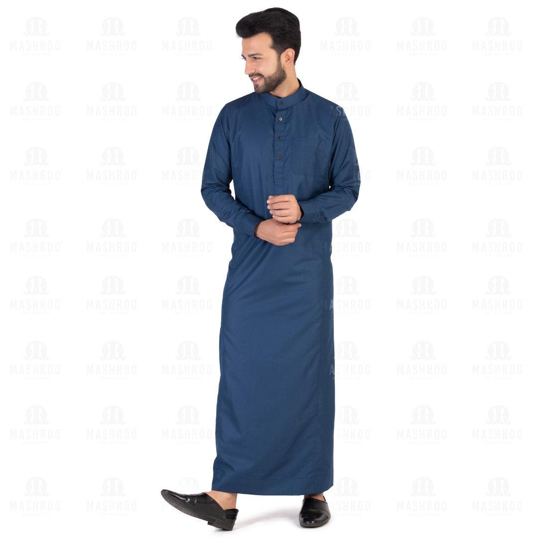 Unicus Navy Blue Thobe for Men - Mashroo
