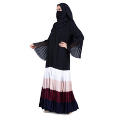 Treble Bottom Roseate Abaya for Women