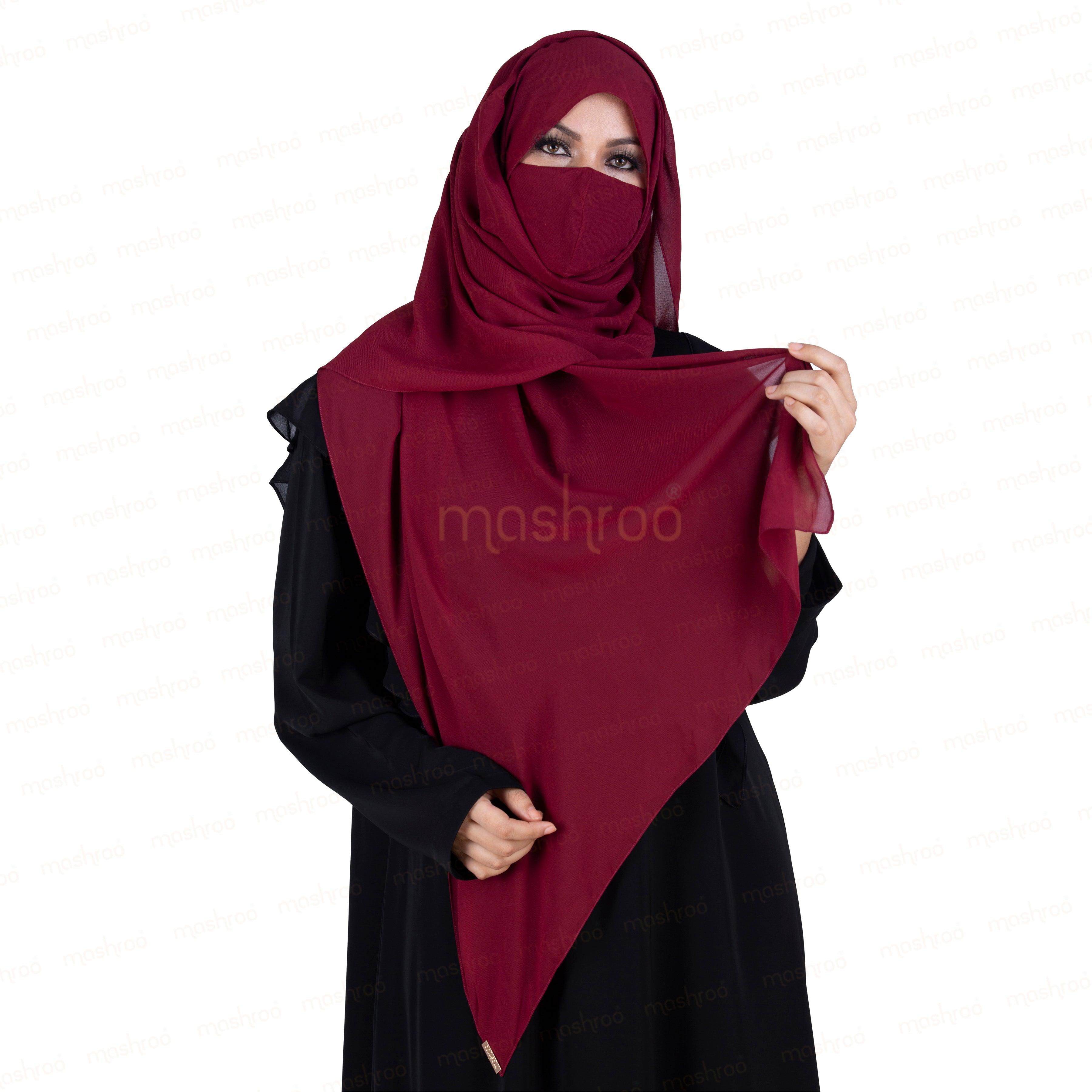 Raspberry Mashroo Macaron Scarf | Hijab #21