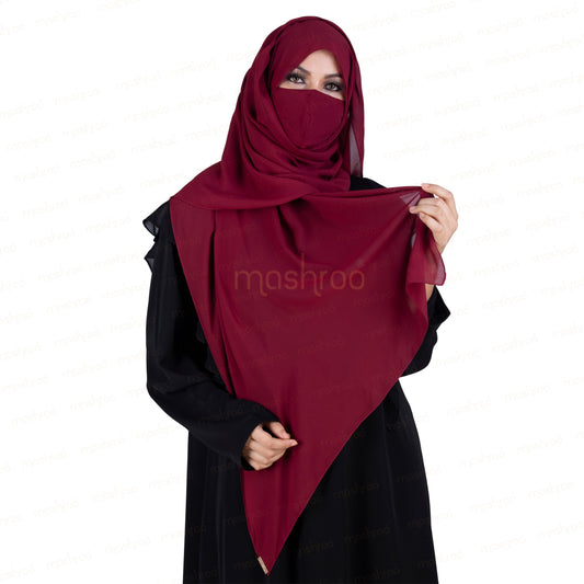 Raspberry Mashroo Macaron Scarf | Hijab #21 - Mashroo