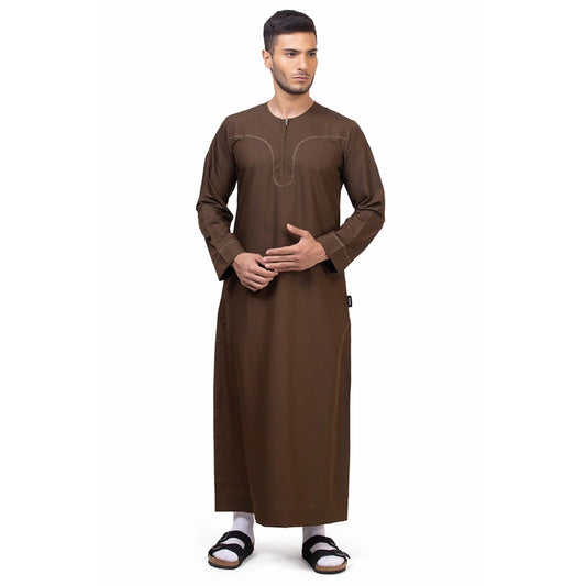 Brown Aplos Omani Thobe for Men